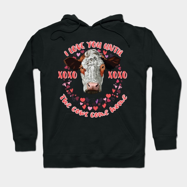 Who Loves Cows Women Farmer Hoodie by reginaturner